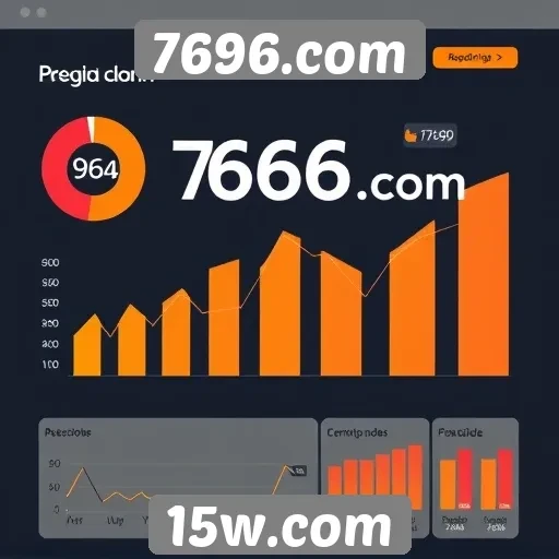 Estatísticas de acessos e usuários ativos no 7696.com